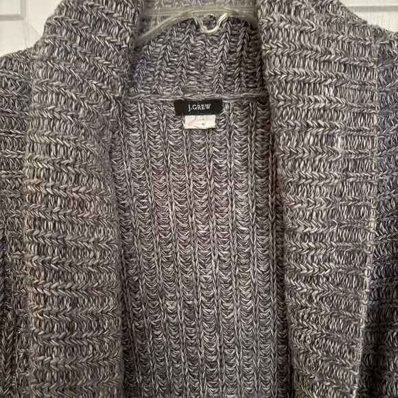 Heavy J.Crew Black & White Sweater w/Pockets and Wide Collar Size XS - Picture 8 of 8